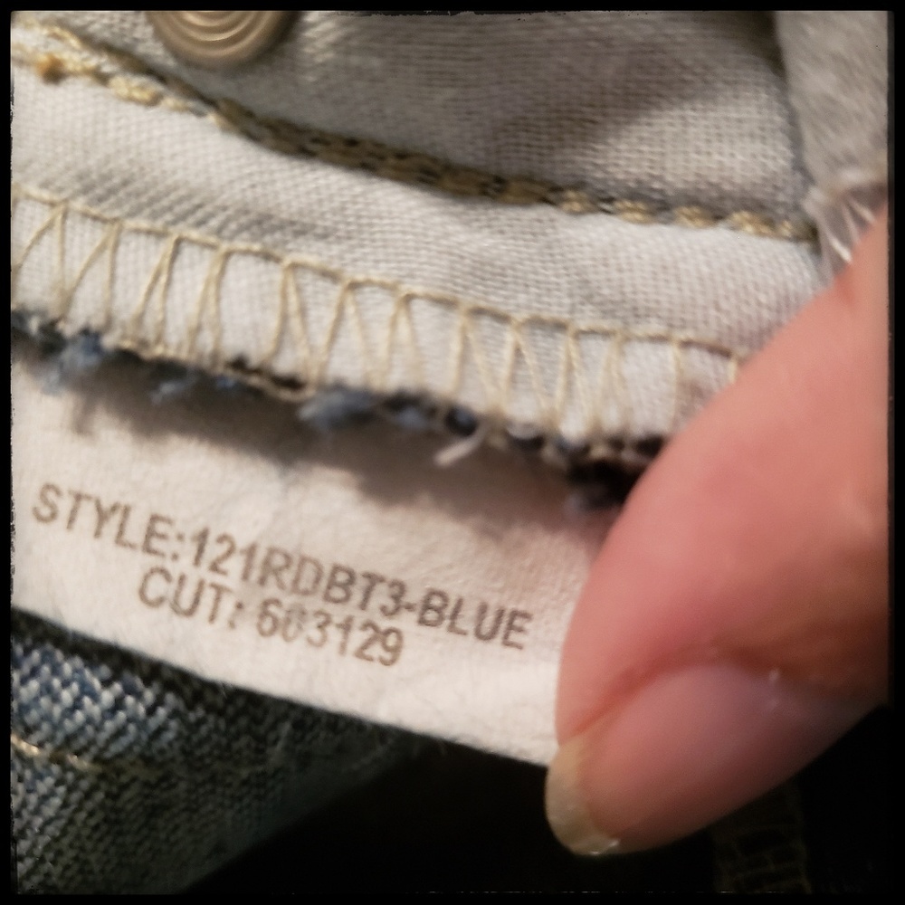 Blue Cult Slightly Distressed Blue Jeans size 26 - Picture 7 of 7